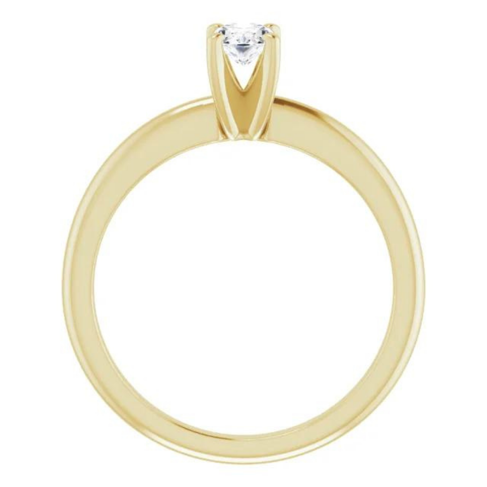 Oval Classic Solitaire Ring Mounting (mount only)