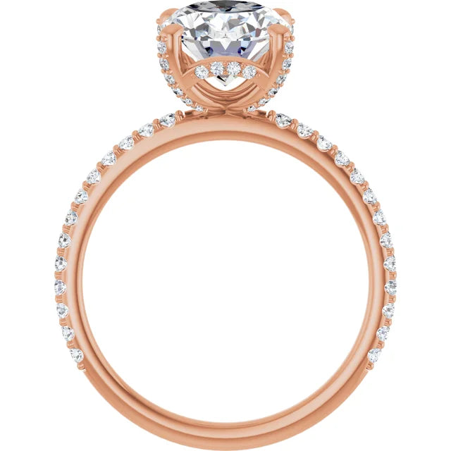 Oval 2.75 CTW Lab-Grown Diamond Accented Ring