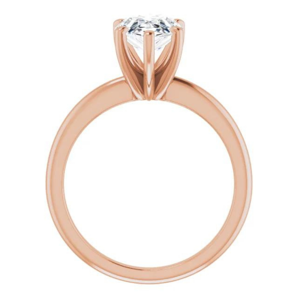 Pear Classic Solitaire Ring Mounting (mount only)