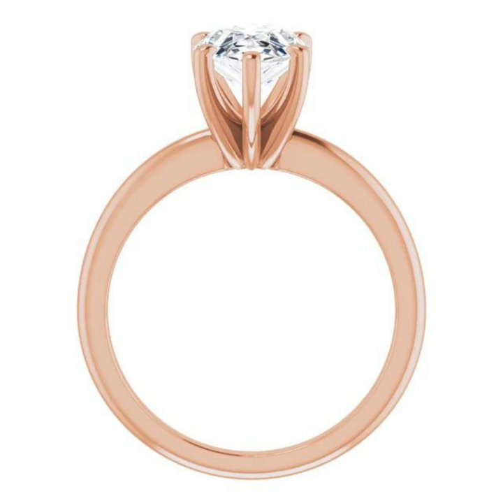 Pear Classic Solitaire Ring Mounting (mount only)