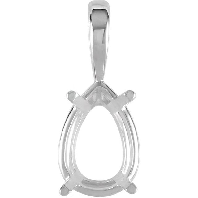 Pear Solitaire Pendant Mount (mount only)