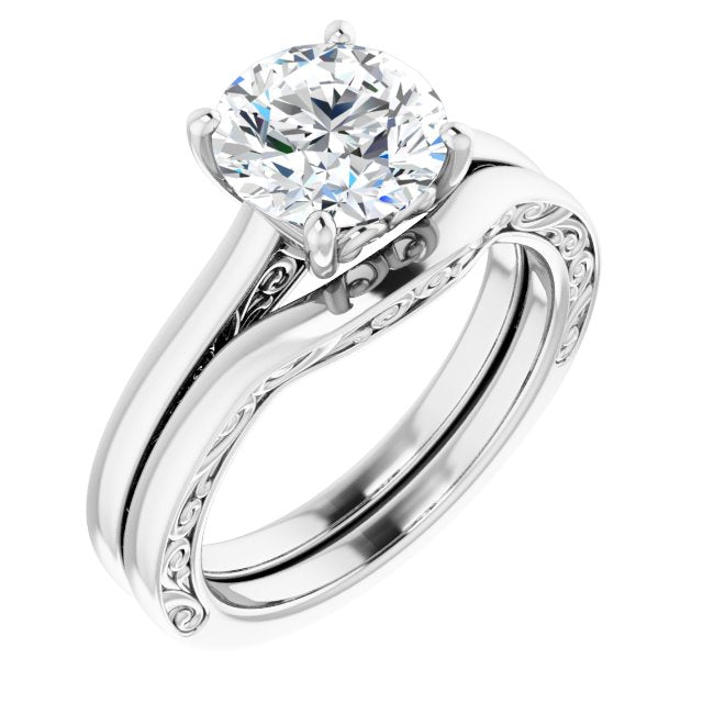 Scroll Wedding Band (band only)