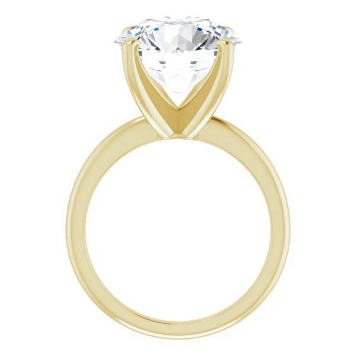 Round Moissanite Classic Solitaire Ring