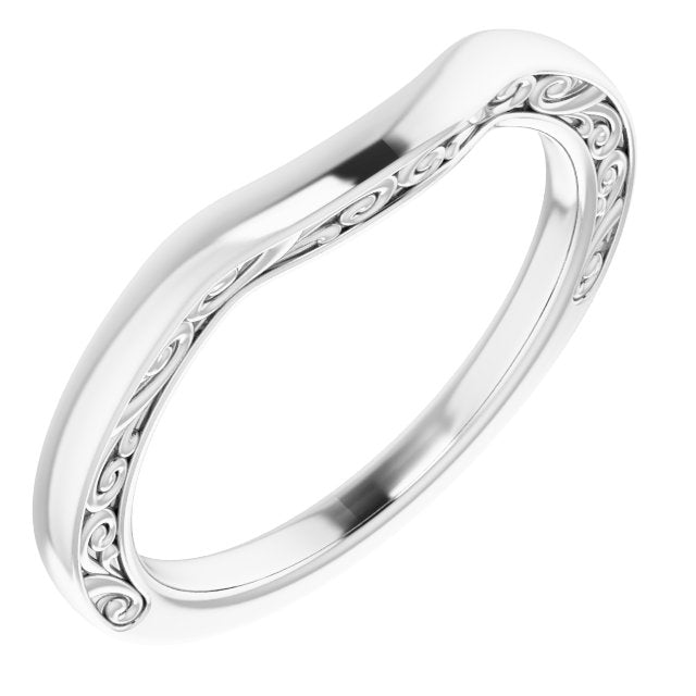 Scroll Wedding Band (band only)