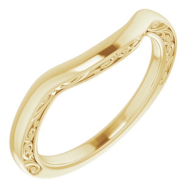 Scroll Wedding Band (band only)