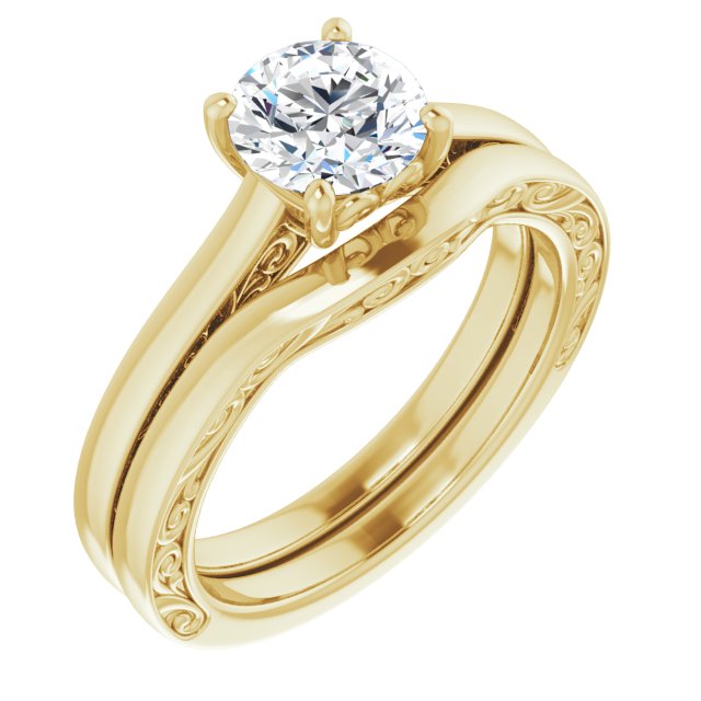 Scroll Wedding Band (band only)