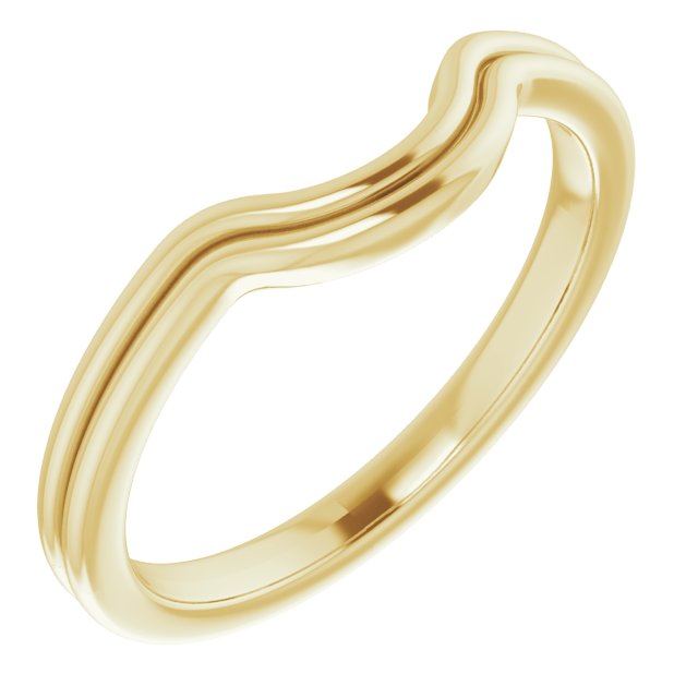 Wedding Band for Accented Ring (band only)