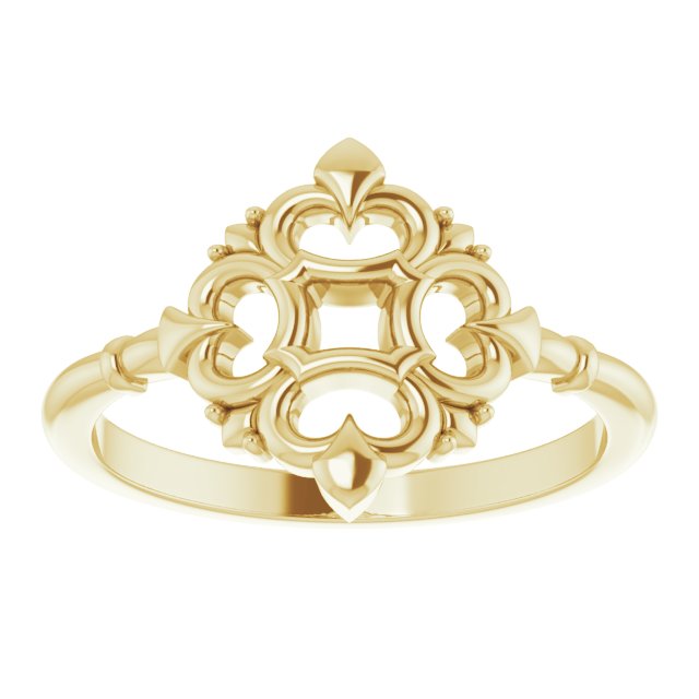 Vintage Scroll Inspired Ring
